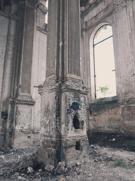 乌克兰敖德萨的古路德教会遗址。这座历史建筑建于1803年，是20世纪俄国革命期间被无产阶级破坏的第一批德国定居者建造的。图片下载