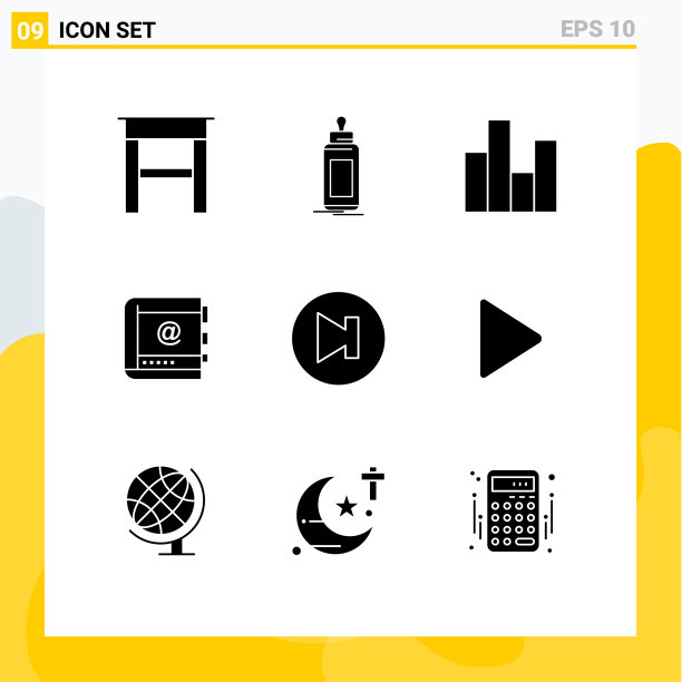 主题立体符号和可编辑符号的9种图片下载