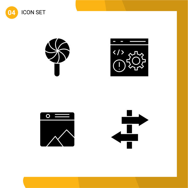 设置4个商业实体雕文包图片下载