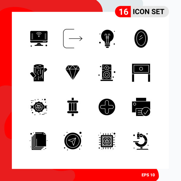 为原木家庭在网格上设置16个实字形图片下载