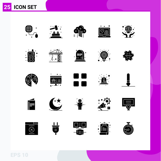 通用图标符号组25现代立体图片下载