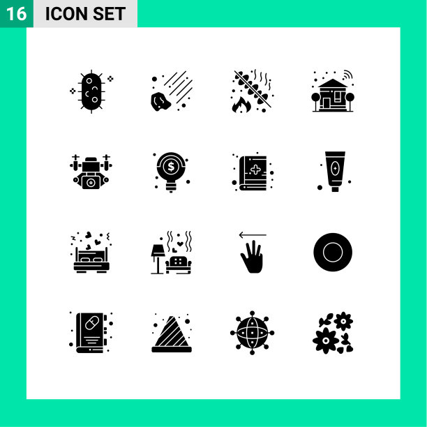 16通用立体象形符号符号相机图片下载