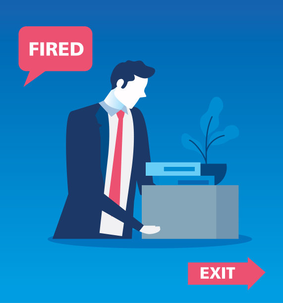 商人伤心被解雇失业图片下载