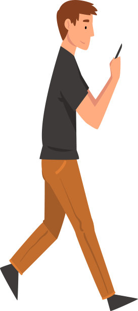 一个年轻人走在外面一个看着他的图片下载