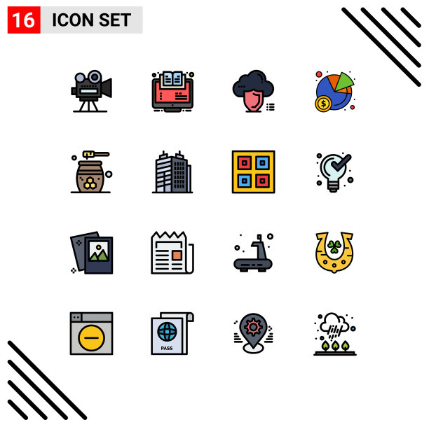 为卷筒纸设置16条通用平色填充线图片下载