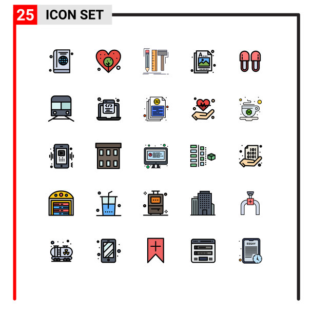 25填充线平面颜色的网站概念图片下载