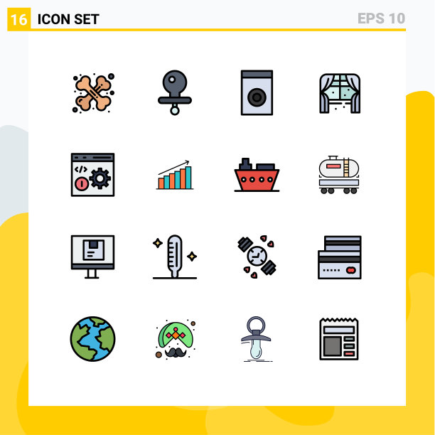 用户界面包16基本平色填充图片下载