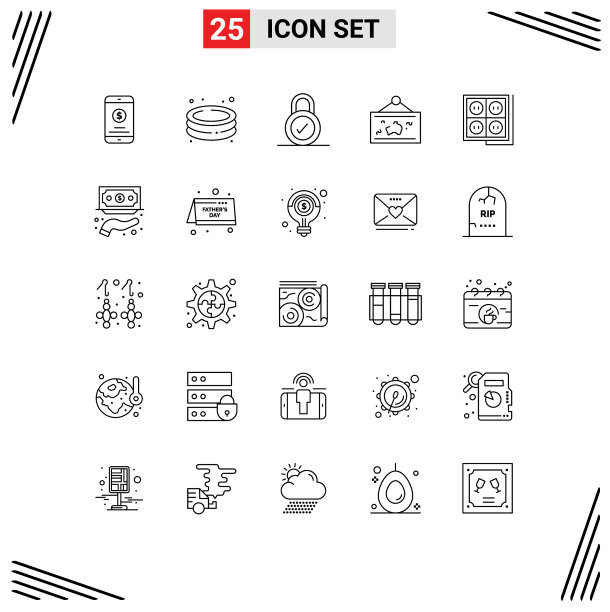 为网页和手机设置了25条通用线图片下载