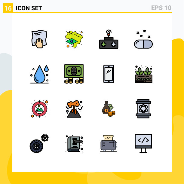 16 .用户界面平色填充线包图片下载