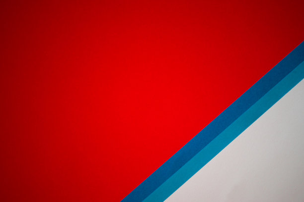 几何红色，蓝色和白色的背景，模拟图片下载