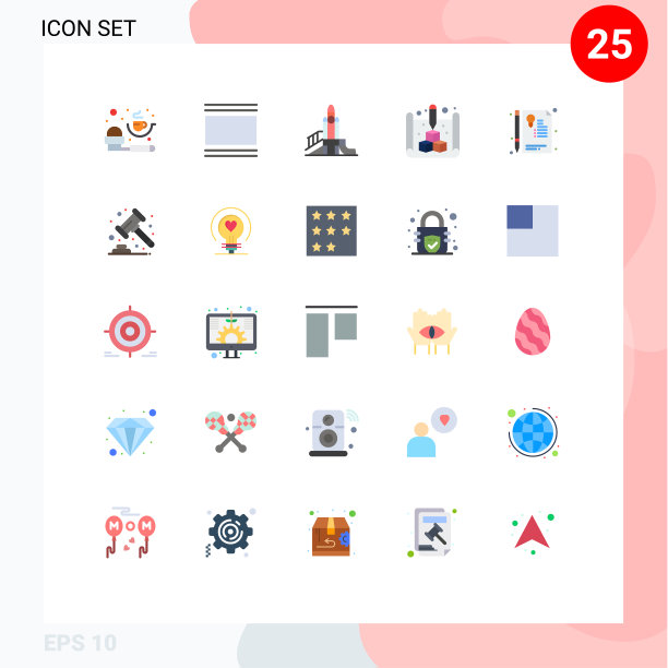 通用图标符号组25现代扁平图片下载