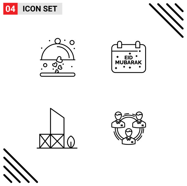 第四组填充线和平色标志图片下载