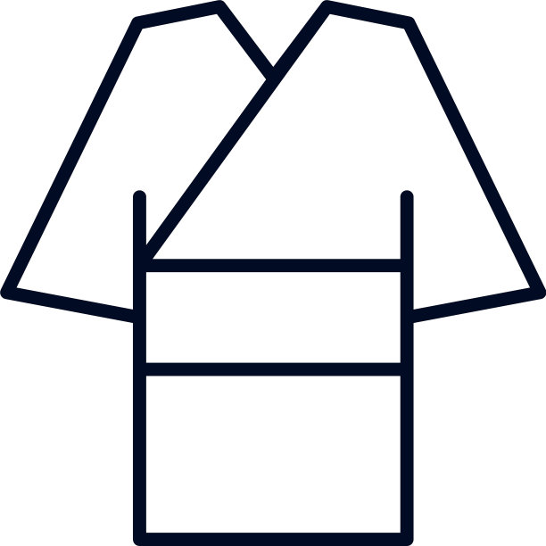 日本和服传统孤立的图标图片下载