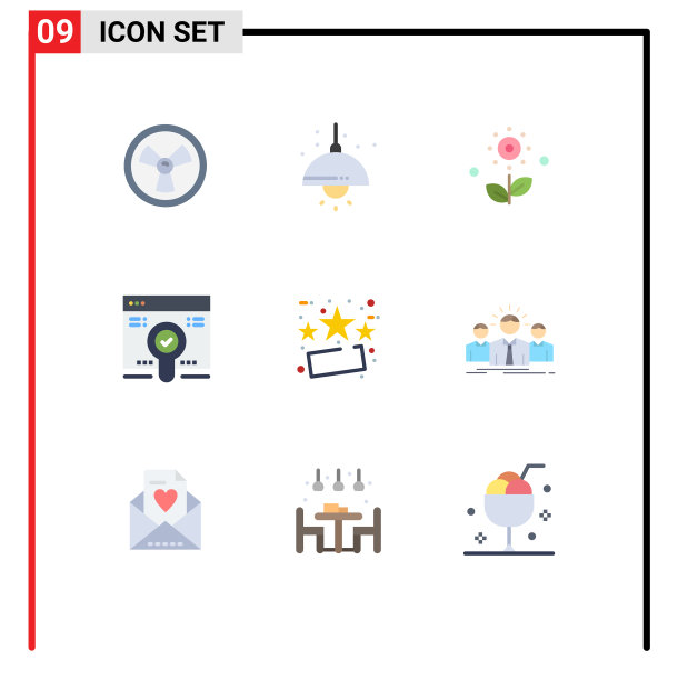 9 .用户界面平面彩色包装现代标识图片下载