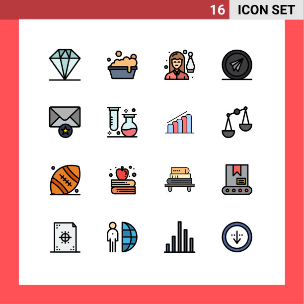 在网格上设置16条平色填充线图片下载