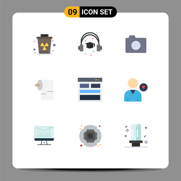 包9创意平面颜色形成联系图片下载