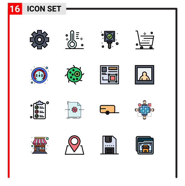 股票图标包16行符号和符号图片下载