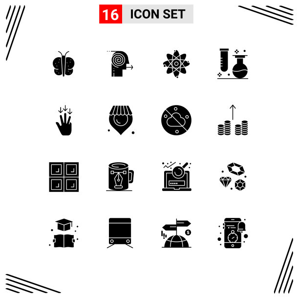 16 .用户界面实心字形包现代图片下载