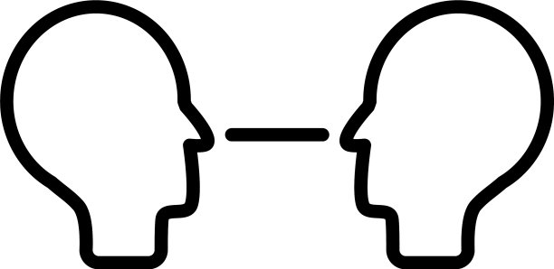 沟通概念面对面的图标图片下载