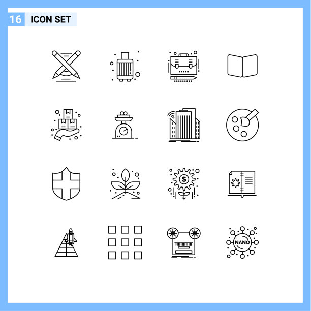 主题提纲和可编辑符号图片下载