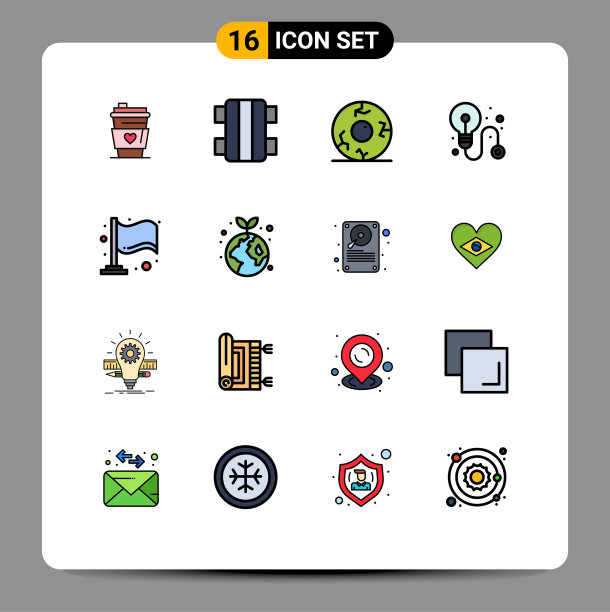 股票图标包16行符号和符号图片下载