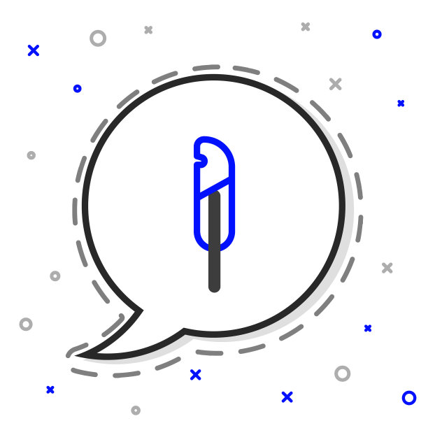 线羽笔图标孤立在白色背景上图片下载