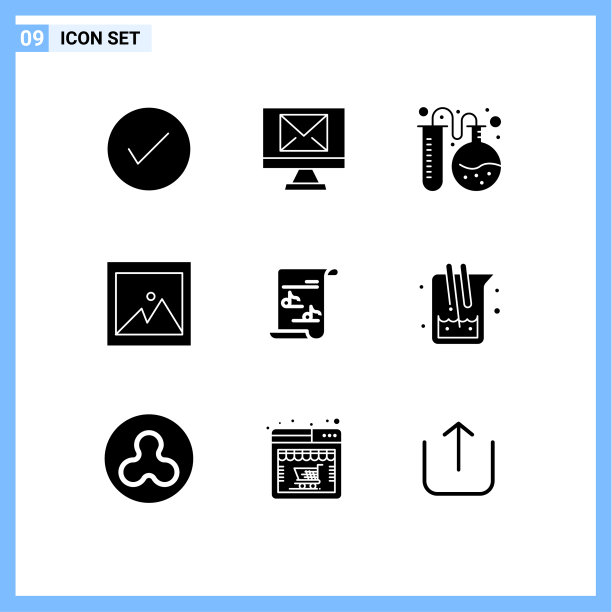 立体字形包9个通用符号音乐图片下载