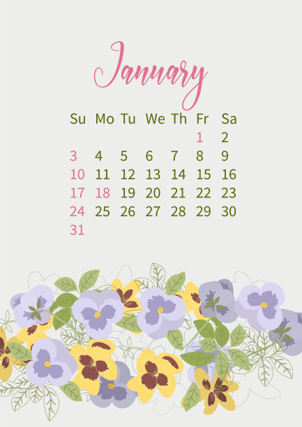 花日历2021与花束鲜花图片下载