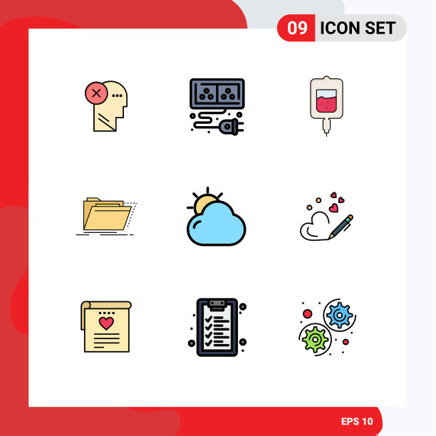 设置9商业填充线平面颜色包图片下载