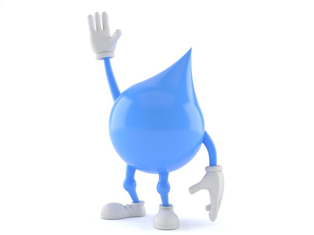 水滴人物举起手图片下载