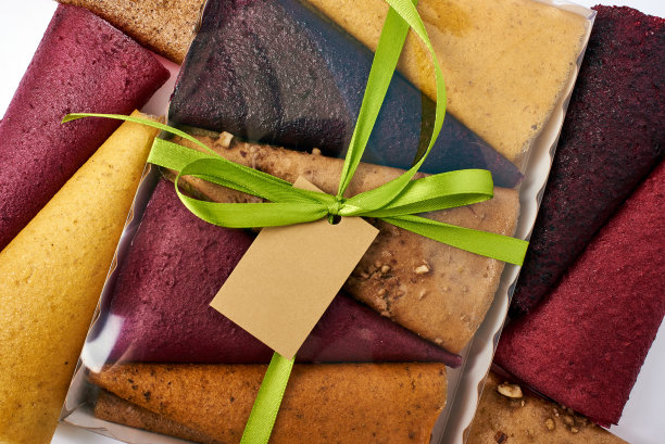 水果菱形牛皮纸盒透明盖图片下载