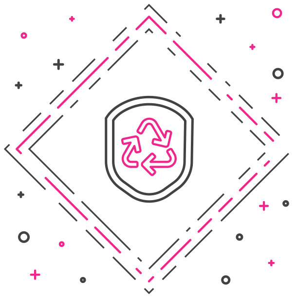 线循环符号内屏蔽图标隔离上图片下载