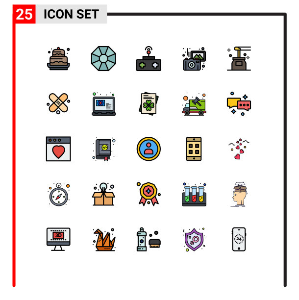 股票图标包25行符号和符号图片下载