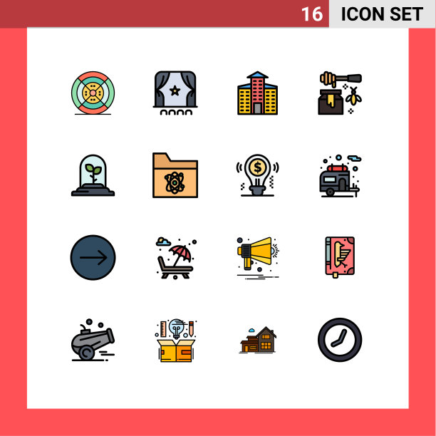 16 .用户界面平色填充线包图片下载