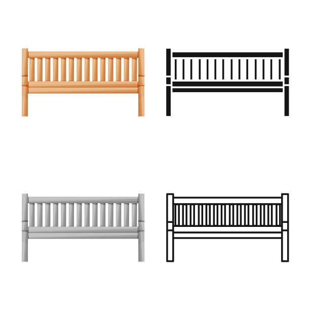 设计长凳和家具符号图片下载