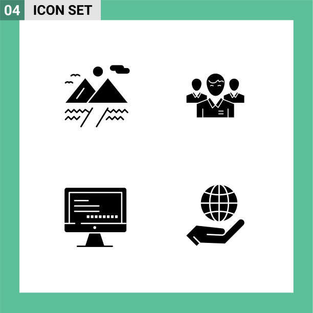 包4现代固体符号符号和符号图片下载