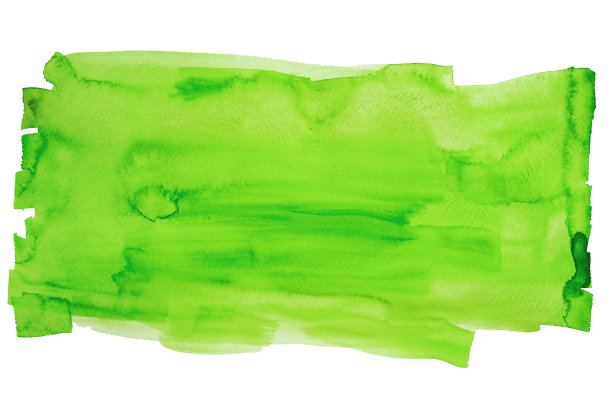 绿色水彩手绘和飞溅抽象纹理在白纸背景图片下载