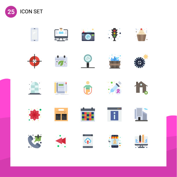 通用图标符号组25现代扁平图片下载