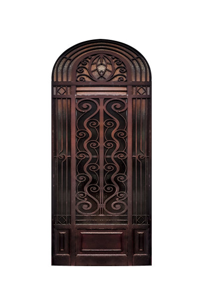 华丽的木门隔离图片下载