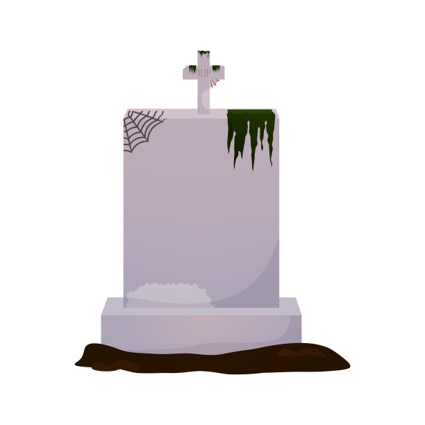 孤立的墓碑图标图片下载