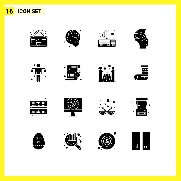 主题立体符号和可编辑符号的16种图片下载