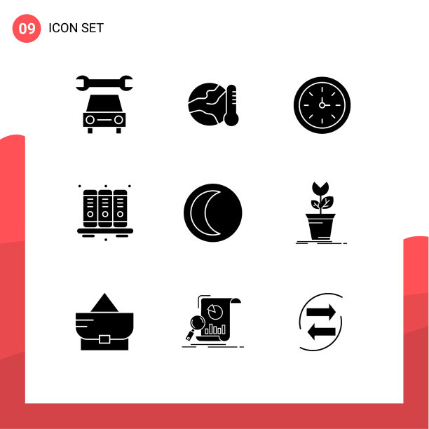 打包9个创造型固体符号大自然图片下载