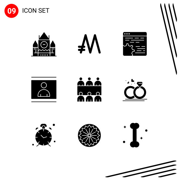 通用图标符号组9现代立体图片下载