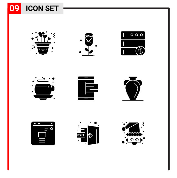 9个适用于网络和移动的通用实体符号图片下载
