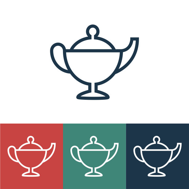 带灯的线性矢量图标图片下载