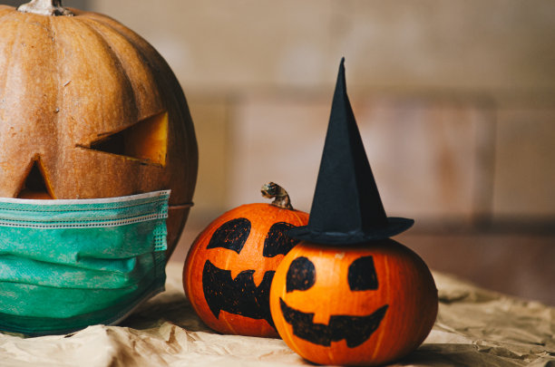 万圣节杰克灯南瓜股票照片图片下载