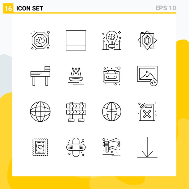 象形图设置16简单轮廓前置图片下载