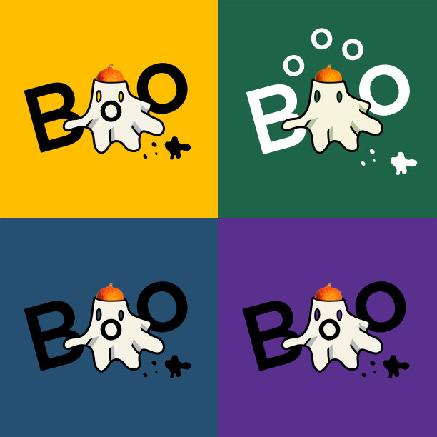 披着床单打扮成鬼的南瓜先生。他叫喊嘘。万圣节的概念。图片下载