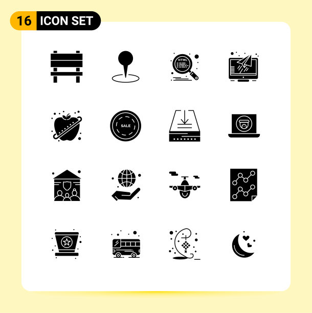 现代集16个立体象形文字和符号等图片下载