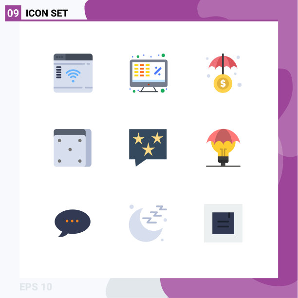 9创意图标现代标志和符号排名图片下载